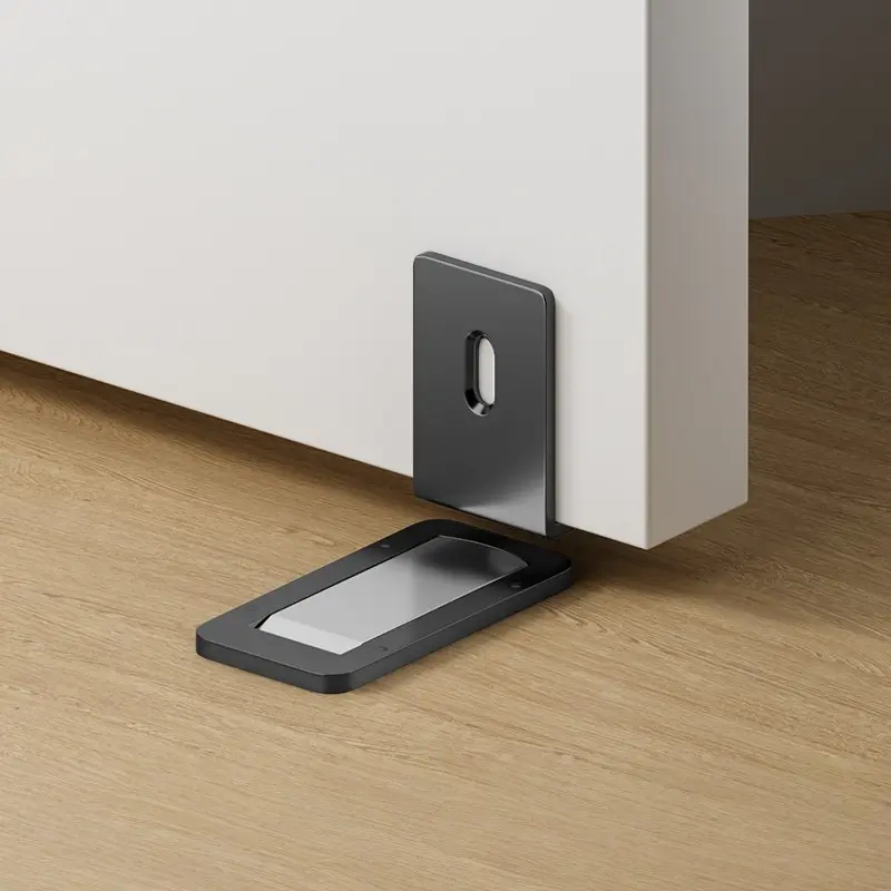 Ultra-thin magnetic door clip [Gray, single pack]