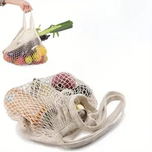 Reusable Fruit Vegetable Bag, 1 Count Washable Storage Mesh Grocery Bag, Reusable Shopping Bags, Mesh Bags for Fruit Storage, Home Organizer