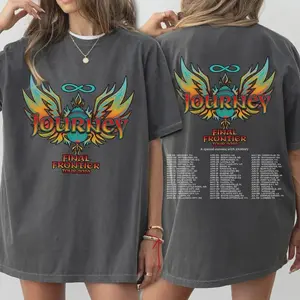 Journey Final Frontier Tour 2026 Shirt, Retro Rock Concert Tee, Vintage Band Fan Graphic T-Shirt 7H2