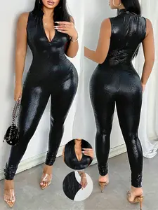 New Spring Fall Sexy Jumpsuit, Fashion Versatile One-Piece, Korean Style Elegant Jumpsuit, Women's Autumn Party, Waistband Jumpsuit