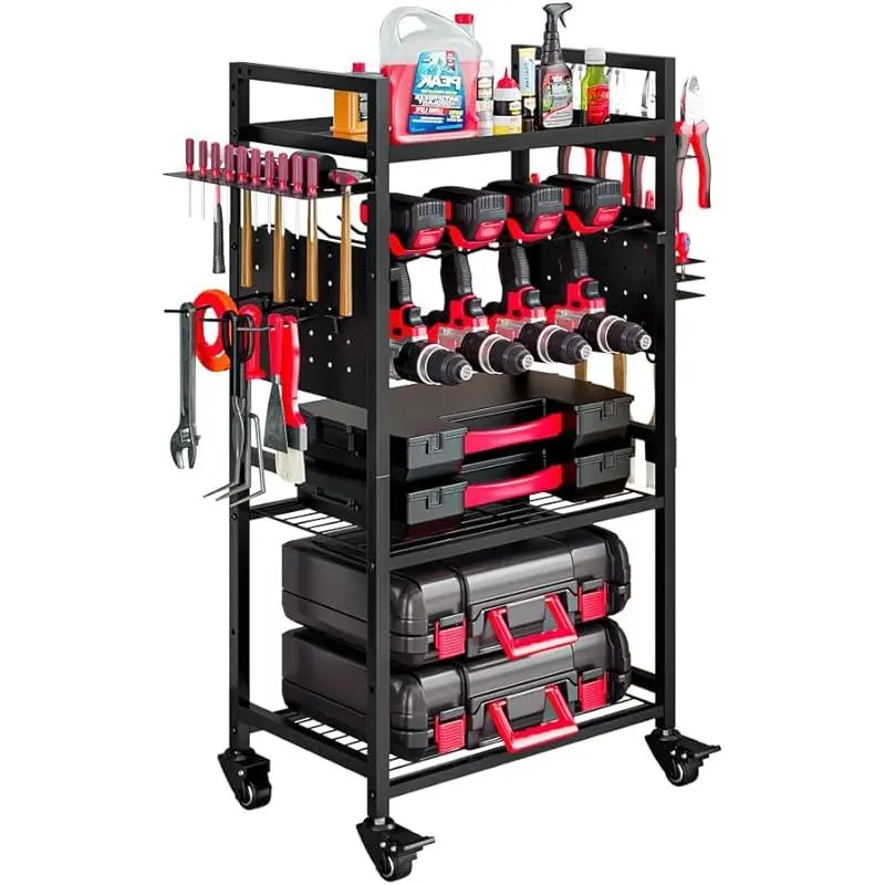 4 Tier Black