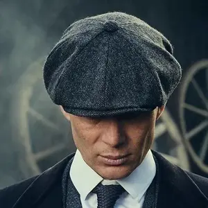 Tweed Gatsby Hat - Men's Newsboy Cap, Flat-Top Golf Cap, Unisex Style for Fathers & Women, One Piece Includes One Hat