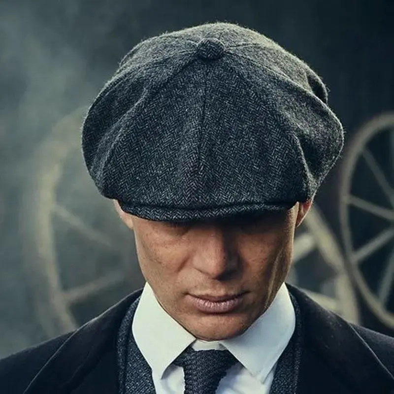 Tweed Gatsby Hat - Men's Newsboy Cap, Flat-Top Golf Cap, Unisex Style for Fathers & Women, One Piece Includes One Hat