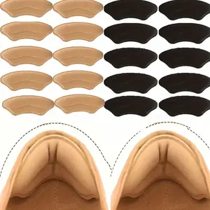 Solid Color Heel Patches, Anti-Wear Cushioned Foot Protectors, Adhesive Back Shoe Inserts, Modern Non-Woven Fabric for Daily Use