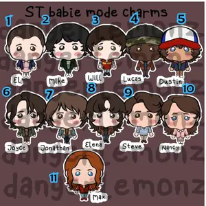 PREORDER ST babie keychain - miwi, byler, stonathan, stoncy, Stranger Things