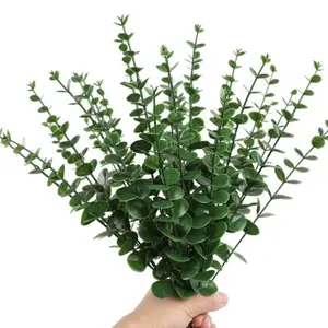 12 Preserved Eucalyptus Stems, Artificial Plant Decor, Ideal Holiday Home Decoration Centerpiece, Durable Fake Plants for Festive Celebrations, Faux, Decorative