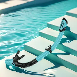 Full dry breathing tube diving goggles silicone hose swimming waterproof and wave-proof breathing tube