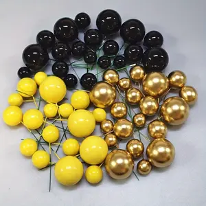 15pcs Cake Ball Decorations, Perfect for Birthday, Wedding, Anniversary, Thanksgiving, Christmas, Mix, No Power Needed