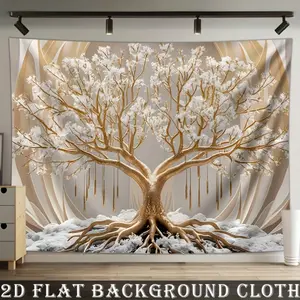 Tree of Life Tapestry Sacred Tree Backdrop Spiritual Theme Wall Hanging Photography Background Boho Decor for Living Room Bedroom Indoor Outdoor Home Decoration