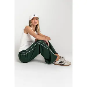 Emily Striped Wide Leg Pants in Green