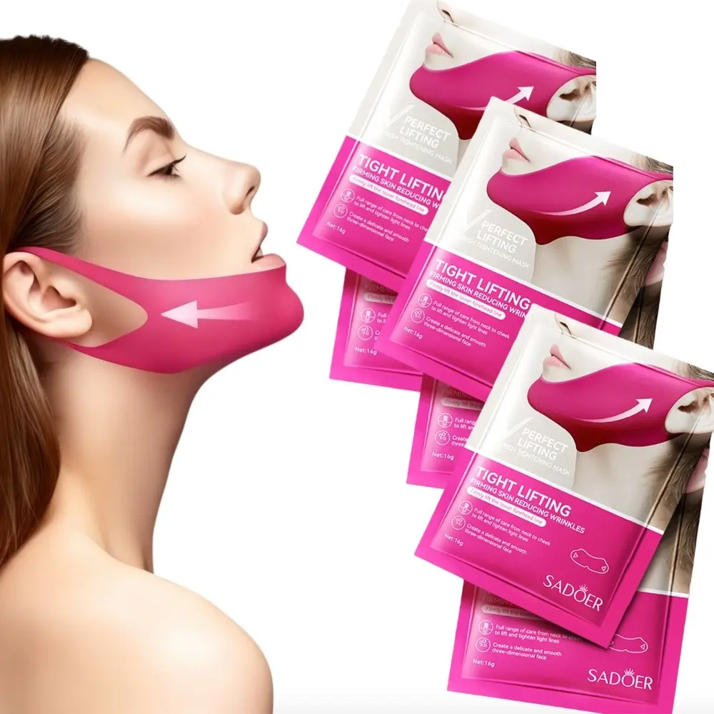 V-Line Chin Lifting Strap for Women, Reduces Double Chin, Double Chin Reducer, Tightens Face, Daily Skincare Set, Ladies Facial Care Accessory, Facial Beauty Massagers, Skin Care Tools