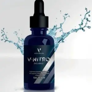 Vital Health V-Nitro 50ml - Power Strength & Performance Formula with L-Arginine Adaptogens & Antioxidants for Enhanced Energy & Endurance Natural Supplement