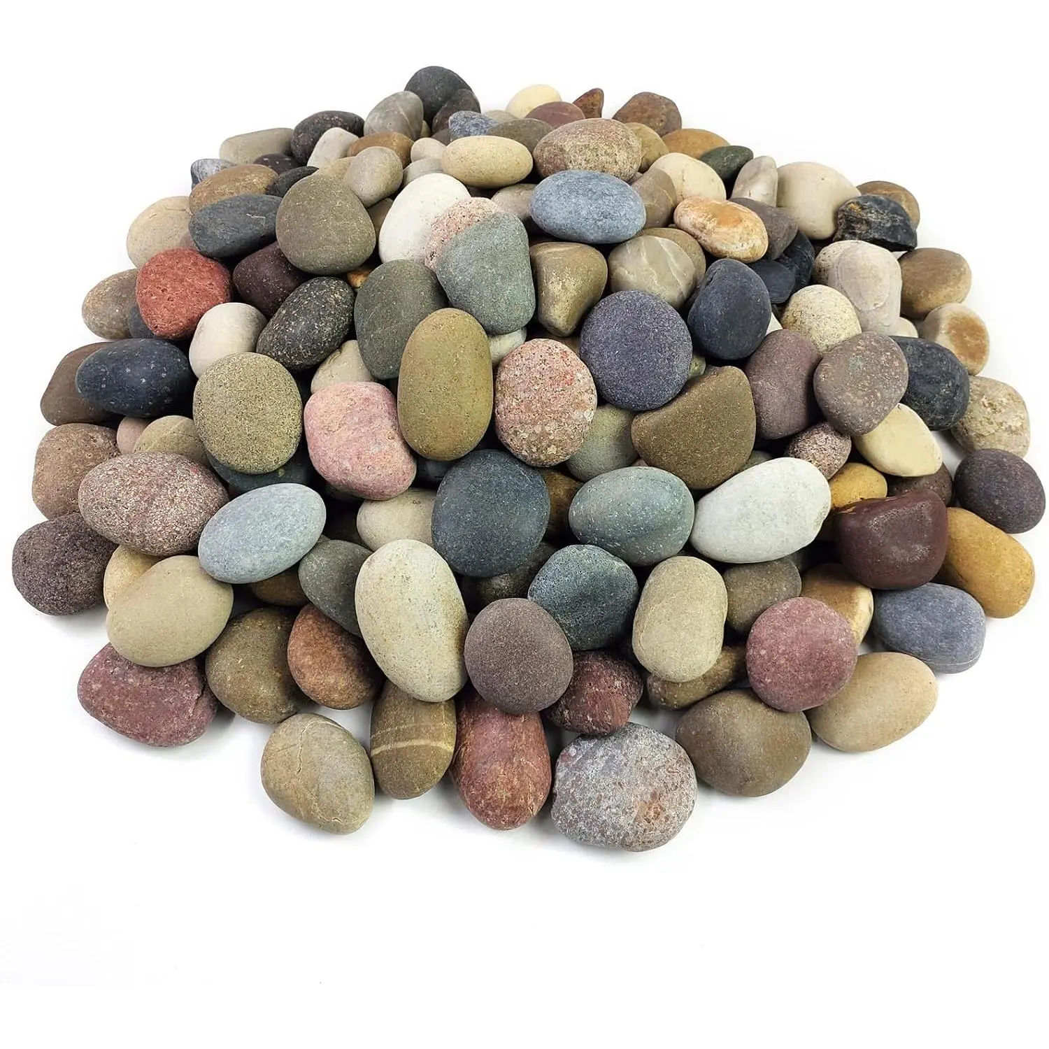 20 lbs River Rocks for , 1-2 Inch Decorative Pebbles Stones for Landscaping Garden Paving Crafting Walkways and Outdoor Yard
