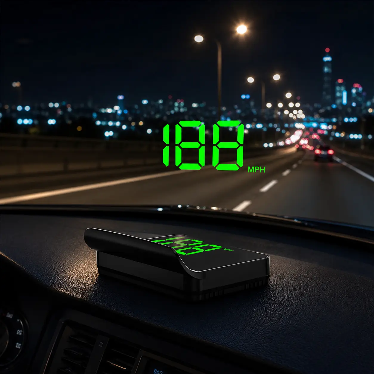 [DRIVN] Anti-Glare Digital HUD Speed Display Plug-In Car Dashboard Projector, Automotive Driving Aid Tool