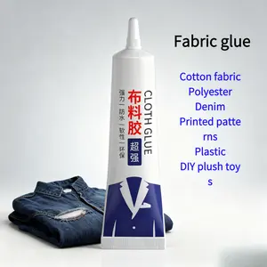 Clothing Fabric Special Glue, Suitable for Clothing Decoration and Sticking, Handmade DIY Doll Sticking, Jeans Strong Glue, Logo Printing Pattern Clothing Fabric Glue