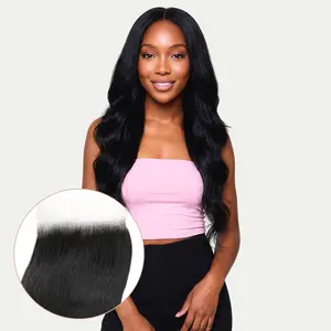 Body Wave 4x4 Transparent Lace Human Hair Closure - Soft Tangle-Free Virgin Hair for Sew-Ins & Customizations