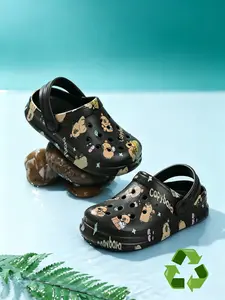 Kids Eva Sandals, Lightweight Comfortable Beach Shoes, Cartoon Pattern, Suitable for Boys Girls, Outdoor Activities, Water Play, Eva Slide Sandals