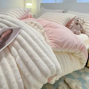 Solid Color Duvet Cover Set, 3 Counts/set Including 1 Duvet Cover & 2 Pillowcase without Filler, Room Accessories Soft Comfortable Bedding Set for Home Bedroom Hotel, Washable Covers, Breathable Duvet Set