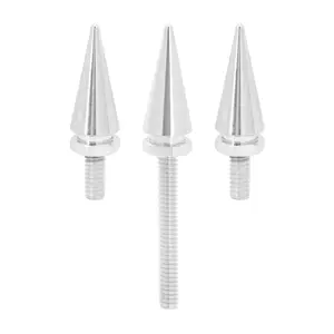 Polished Chrome Spiked Windshield Trim Bolts Styling Fasteners Direct Replacement For Harley Electra Glide