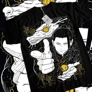 Suguru Geto T-shirt Jujutsu Kaisen Getou Jjk Horror Anime Black Shirt All Size