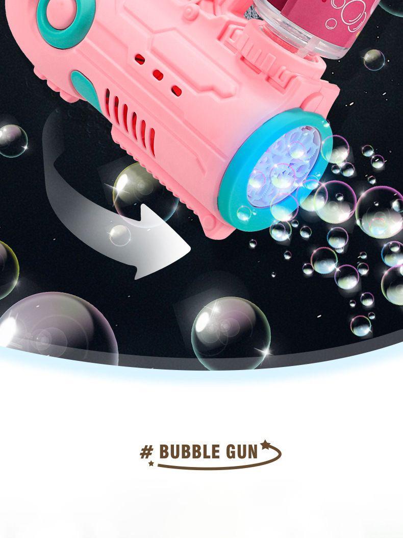 Space Bubble Gun Toy, Handheld Bubble Maker, Fun Outdoor Play Equipment for Kids, Durable Design for，Gift for boys and girls