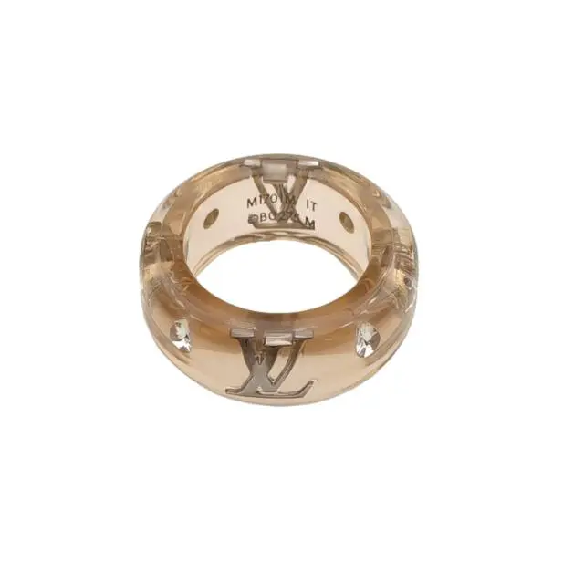 Pre-owned 【TIANA】LOUIS VUITTON m Transparent monogram Ring Resin P226056205