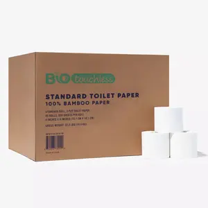 Bamboo Commercial 2-Ply 550 Sheet Toilet Paper, 80 Rolls Per Case