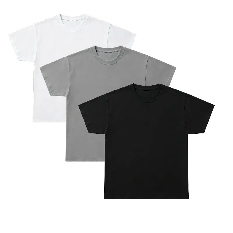 Solid Color T-Shirt Set | 1/2/3/ Pack | Unisex Cotton Basic Tees | Everyday Casual Wear