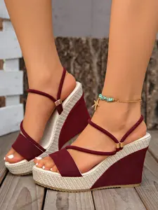 Elegant Velvet Women's Thick Heel Shoes, Ankle Strap, Breathable PU Leather, All-Season Wear, Unique Square Toe Design