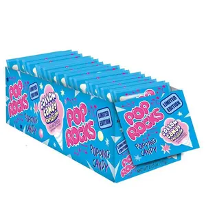 Pop Rocks Cotton Candy 24 ct. - Small Irregularly Shaped Granules that Pop and Fizz in Cotton Candy Flavor - 24 Count Box