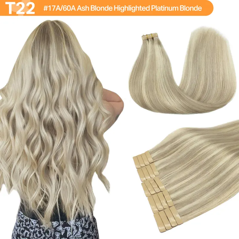 #P17A/60A	Ash Blonde Highlighted Platinum Blonde