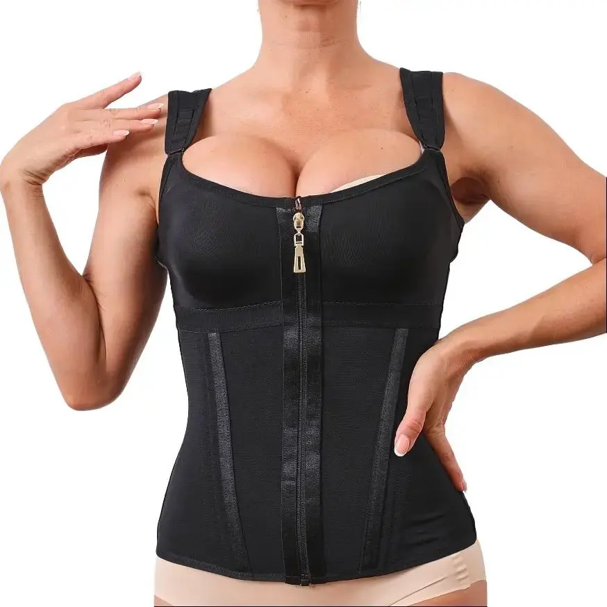 Women's Waist Shapewear with Built-in Bra, Tummy Control Girdle, Adjustable Shoulder Straps, Soft Breathable Compression Fabric, Slimming Body Contouring, Abdominal Firming Solutions for Summer Workouts