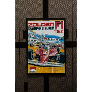 Vintage 1981 Belgium Grand Prix Poster