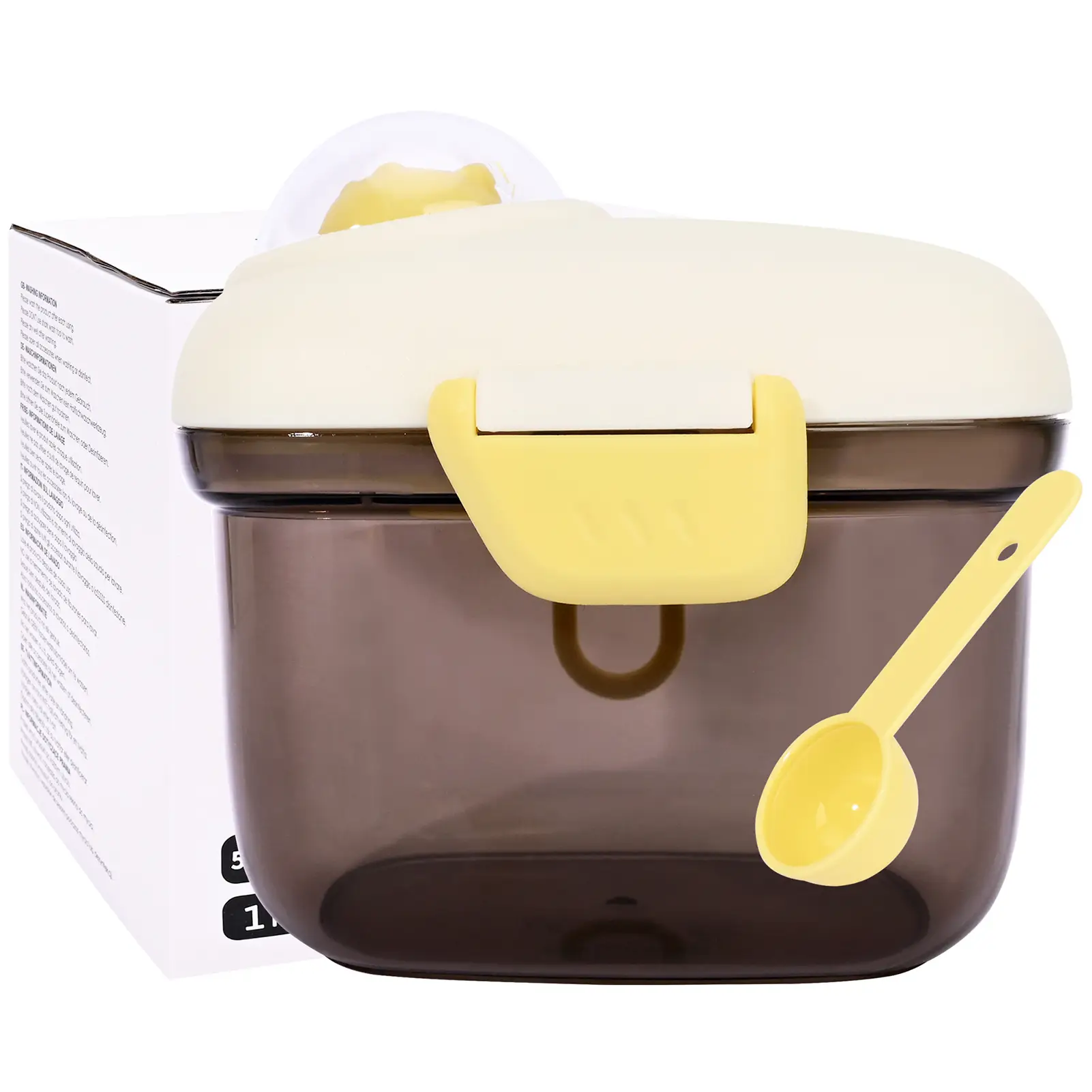 Bebamour Baby Formula Dispenser Container Portable Formula Dispenser Container with Scoop, Carry Handle and Date Maker for Travel Outdoor for Baby Inf