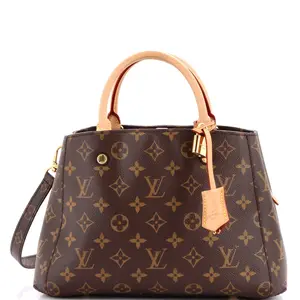 Pre-owned Louis Vuitton Canvas Coated Top Handle Bags Montaigne Handbag Monogram Canvas BB by Rebag