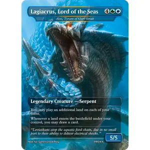 Lagiacrus, Lord of the Seas (Aesi, Tyrant of Gyre Strait) - MTG PROXY Video Games/Monster Hunter