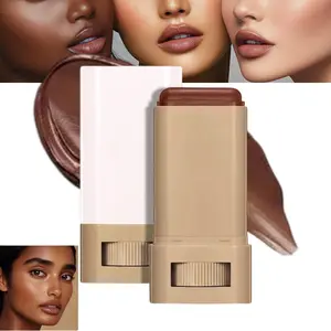 Serum Enriched Skin Tint Stick, All-in-One Hydrating Foundation Concealer Balm, Buildable Natural Glow Long Lasting Makeup Stick for All Skin Types, Shade 1#