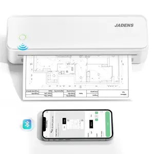 JADENS Portable Printers Wireless for Travel, Support 8.5" X 11" US Letter, Bluetooth Thermal Printer Inkless Mobile Printer for Office Home