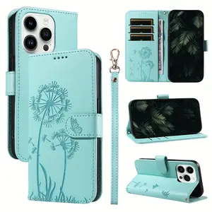 [Flip Cover Case with Kickstand] Wallet Case for Women Compatible with Iphone Models 17 16, 15, 14, 13, 12, 11 Pro Max, 15 Plus, 16 Plus, 13 Mini, 12 Mini, 7, 8, And SE 2022, Featuring a Garden Flower Pattern Design, Flip Cover, Card Holder, And Kickstan