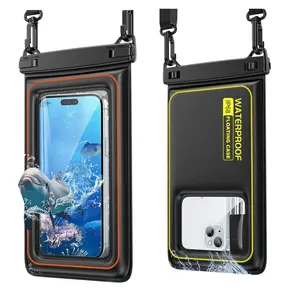 High Quality Phone Pouch, 2pcs Floating Phone Case Compatible for iPhone 17/16/15/14/13/12/11 Pro Max,for Samsung S26/ S25/ S24Ultra,Compatible for Motorola Google Huawei Xiaomi ,Up To 6.8 Inches (approx. 17.2cm) Dry Bag with Detachable Lanyard