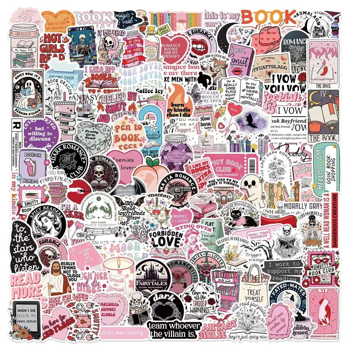 Retro Aesthetic Graffiti Sticker, 150pcs/set DIY Vinyl Waterproof Sticker, Cartoon Laptop Bumper Water Bottle Computer Phone Safety Hat Car Sticker, Decor