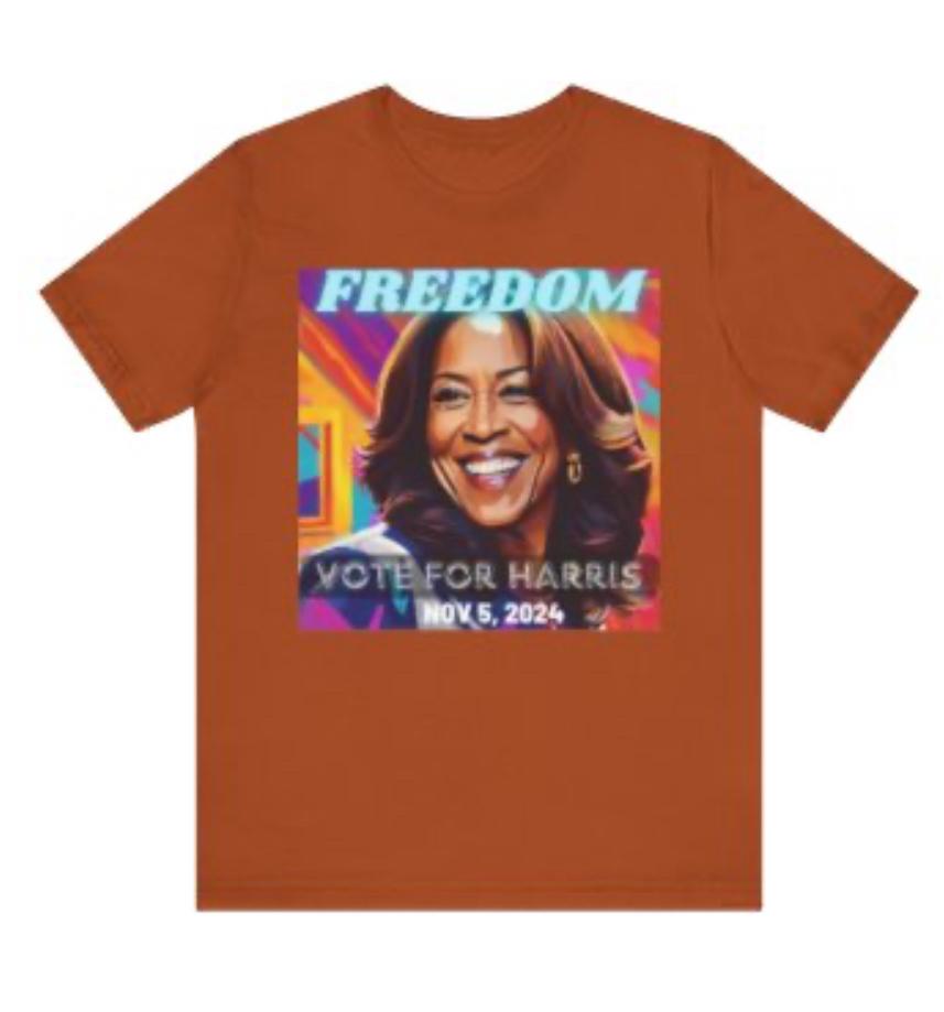 Kamala Harris Freedom Cotton Tee Shirt 2024