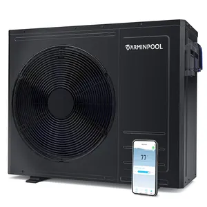 Electric Pool Heater for 10000 Gals Above and In Ground Swimming Pools, 35100BTU Pool Heat Pump with Heat and Cool Mode, WiFi Control, Titanium Heat Exchanger, 240V
