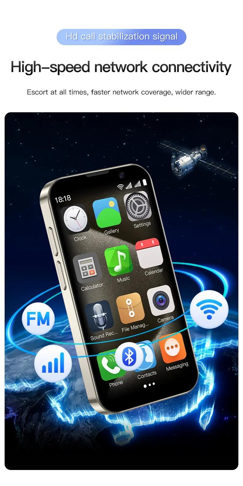 3-inch mini pocket smartphone with HD touch screen, 3G Android 9 smartphone, 2+16GB RAM, dual SIM dual standby, 2MP+5MP dual camera, supports WiFi, Bluetooth, GPS, and calls.Suitable for children's portable phone 3-inch mini pocket smartphone with HD touch screen, 3G Android 9 smartphone, 2+16GB RAM, dual SIM dual standby, 2MP+5MP dual camera, supports WiFi, Bluetooth, GPS, and calls.Suitable for children's portable phone