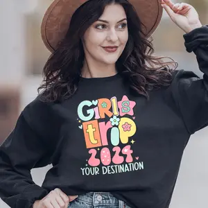 Girls Trip 2024, Girls Vacation, Vacation Mode, Girls Trip 2024 Your Destination, Summer Trip, Girls Trip 2024 Women Weekend Vacation Matching Besties Sweater
