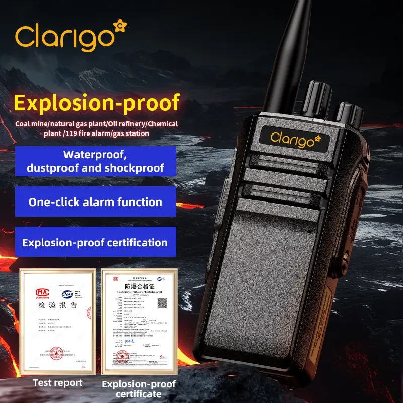 Clarigoc DP777EX-C English Version 4G Full Network Walkie Talkie, Nationwide Communication, Mini Handheld Two-Way Radio for Security, Construction, Office & Fleet Use.Minimum order quantity: 10 units.