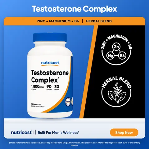 Nutricost Testosterone Complex Capsules