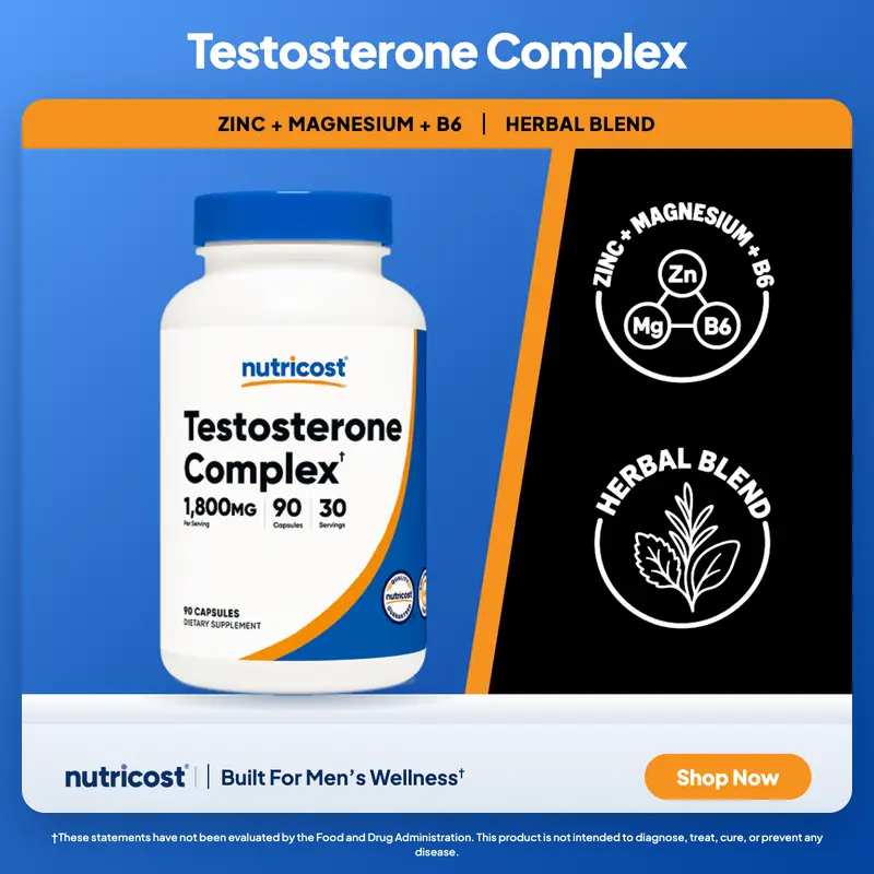 Nutricost Testosterone Complex Capsules