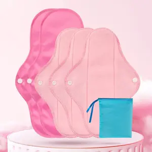 Reusable Washable High Absorbency Women's Sanitary Pads, Reusable Cloth Sanitary Napkins, Comfortable Incontinence Pads for Menstrual Care