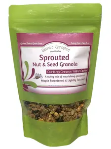Diana's Sprouted Cranberry Cinnamon Walnut Cashew Snack - Nutty Mix with Vitamins & Minerals - Perfect for Salads & Yogurt Topping Seed Cereal